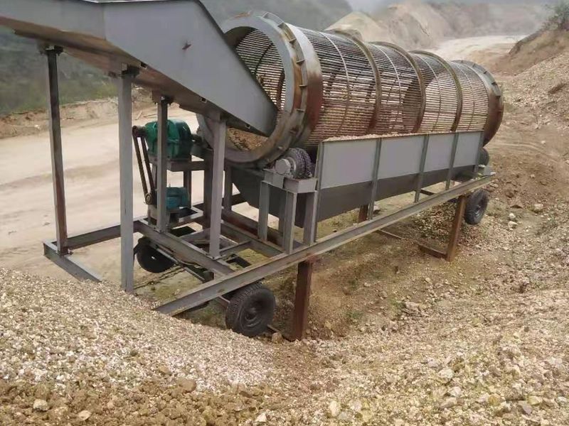 滾筒篩石機